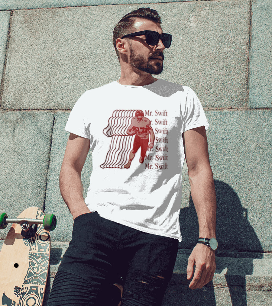 Travis Kelce Kansas City Chiefs Mr Swift Football Player Mr Swift Mr Swift T-Shirt