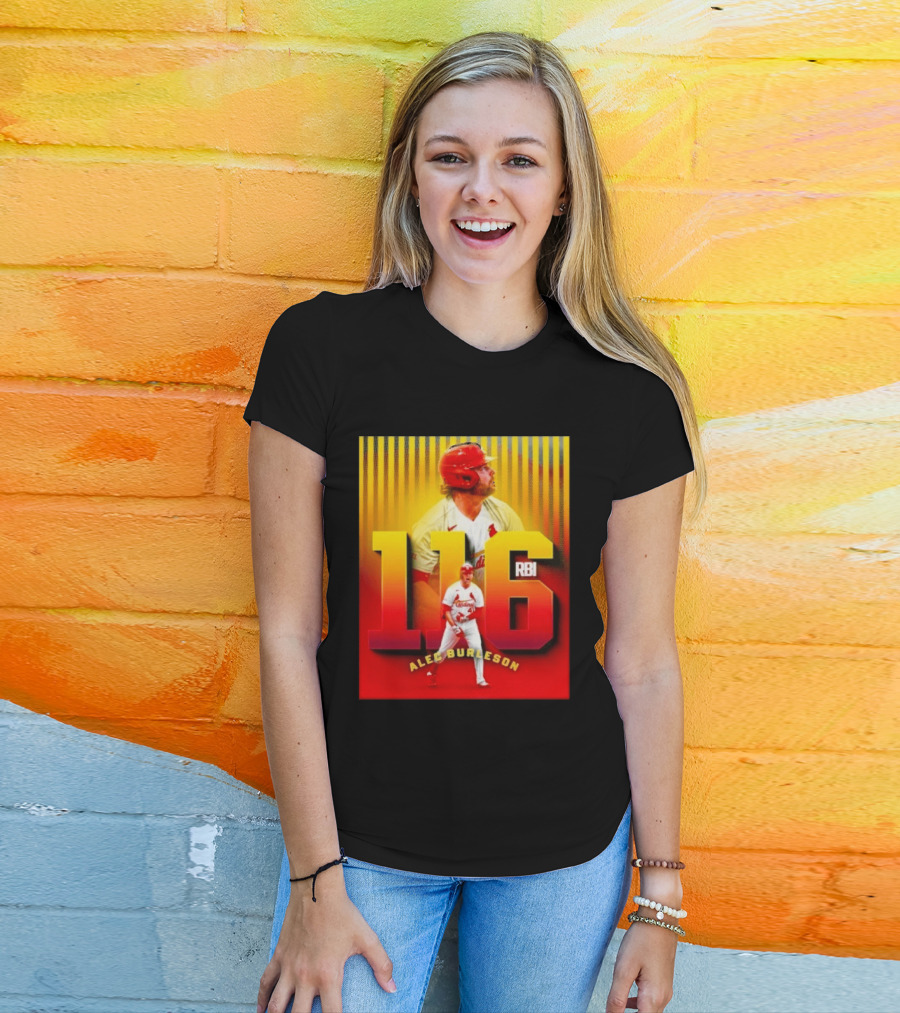 Alec Burleson 116 RBI St Louis Cardinals Baseball Highlights T-Shirt
