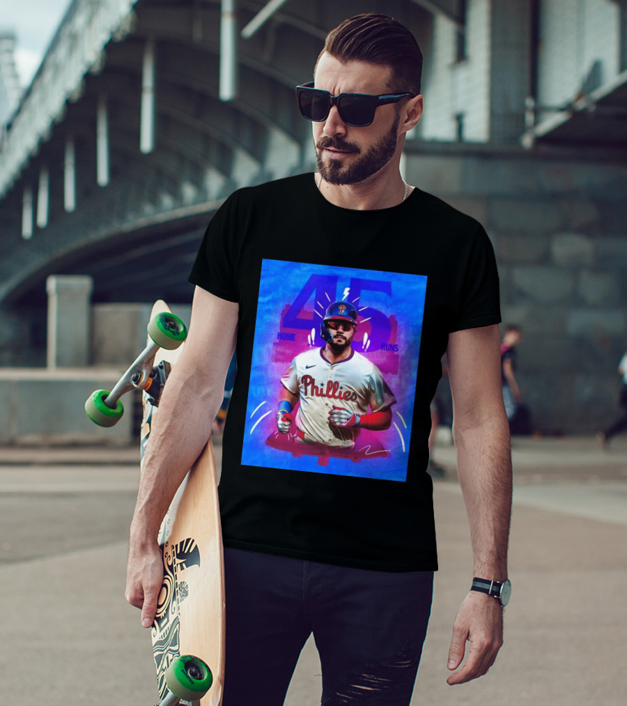 Kyle Schwarber 45 Home Runs Phillies MLB Leaderboard Season T-Shirt