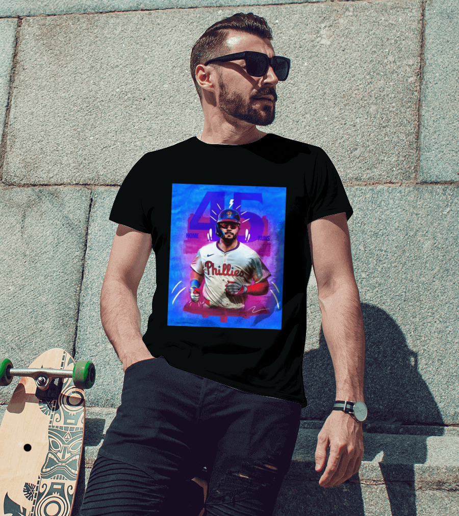 Kyle Schwarber 45 Home Runs Phillies MLB Leaderboard Season T-Shirt