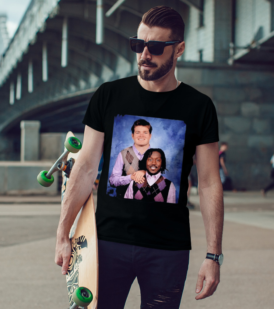 Drake Maye AJ Brown Step Brothers Movie T-Shirt