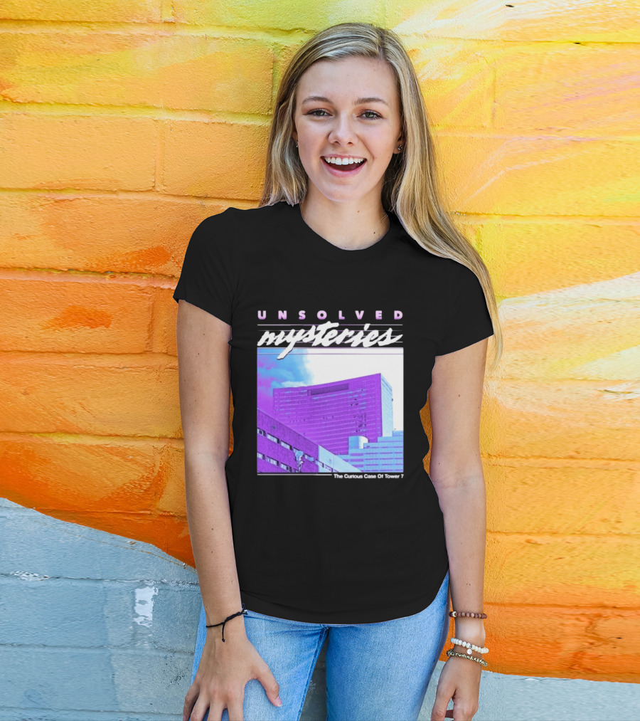 Unsolved Mysteries The Curious Case Of Tower 7 Retro Building T-Shirt
