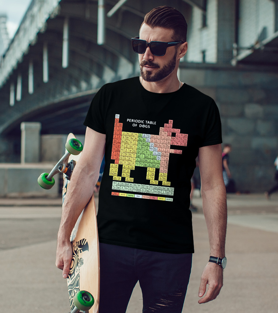 Periodic Table Of Dogs Breed Chart Non Sporting Hound Herding Misc Sporting Toy Terrier Working T-Shirt