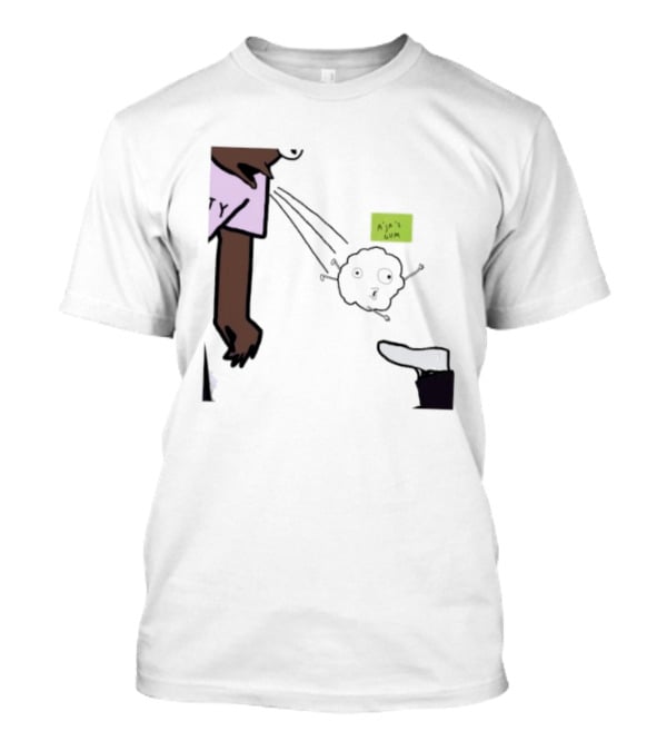 A'ja Wilson Pregame Gum Out Of Her Mouth Cartoon Style Humor T-Shirt