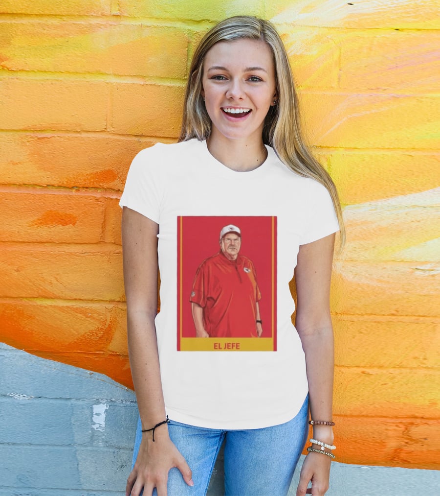 Andy Reid El Jefe Kansas City Chiefs Coach Red Chiefs T-Shirt