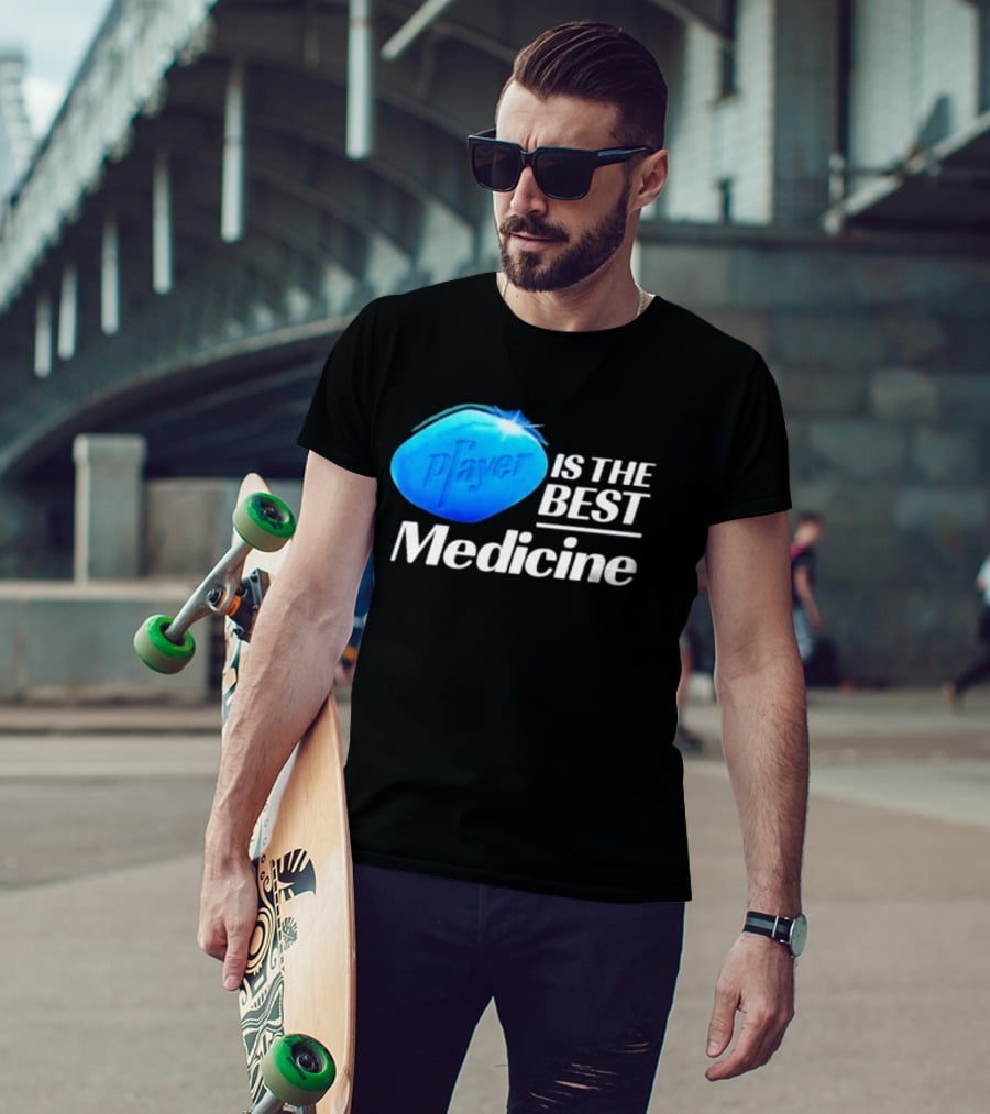 Player Is The Best Medicine Blue Pill Playful Variation T-Shirt
