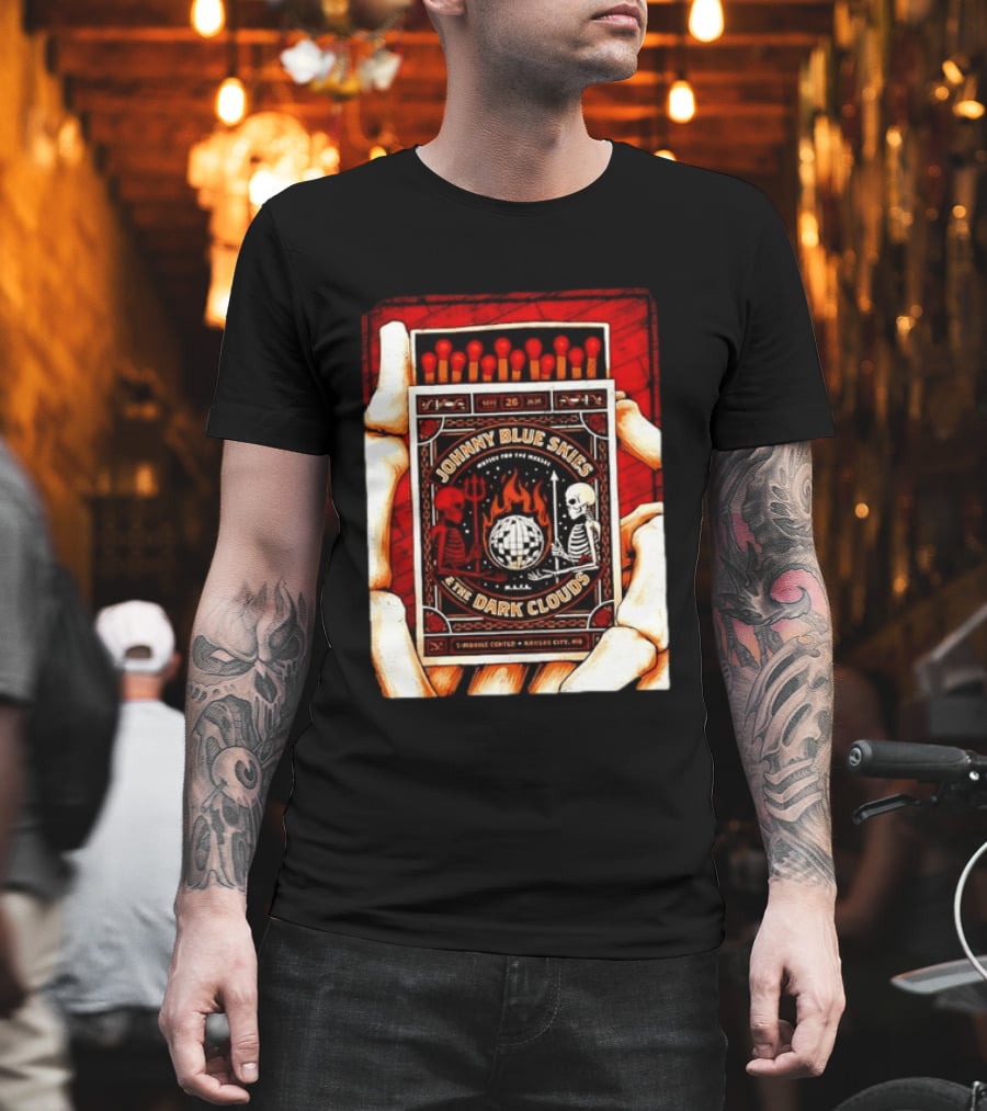 Johnny Blue Skies & The Dark Clouds Mutiny For The Masses Mobile Center Kansas City Sept 26 2026 T-Shirt