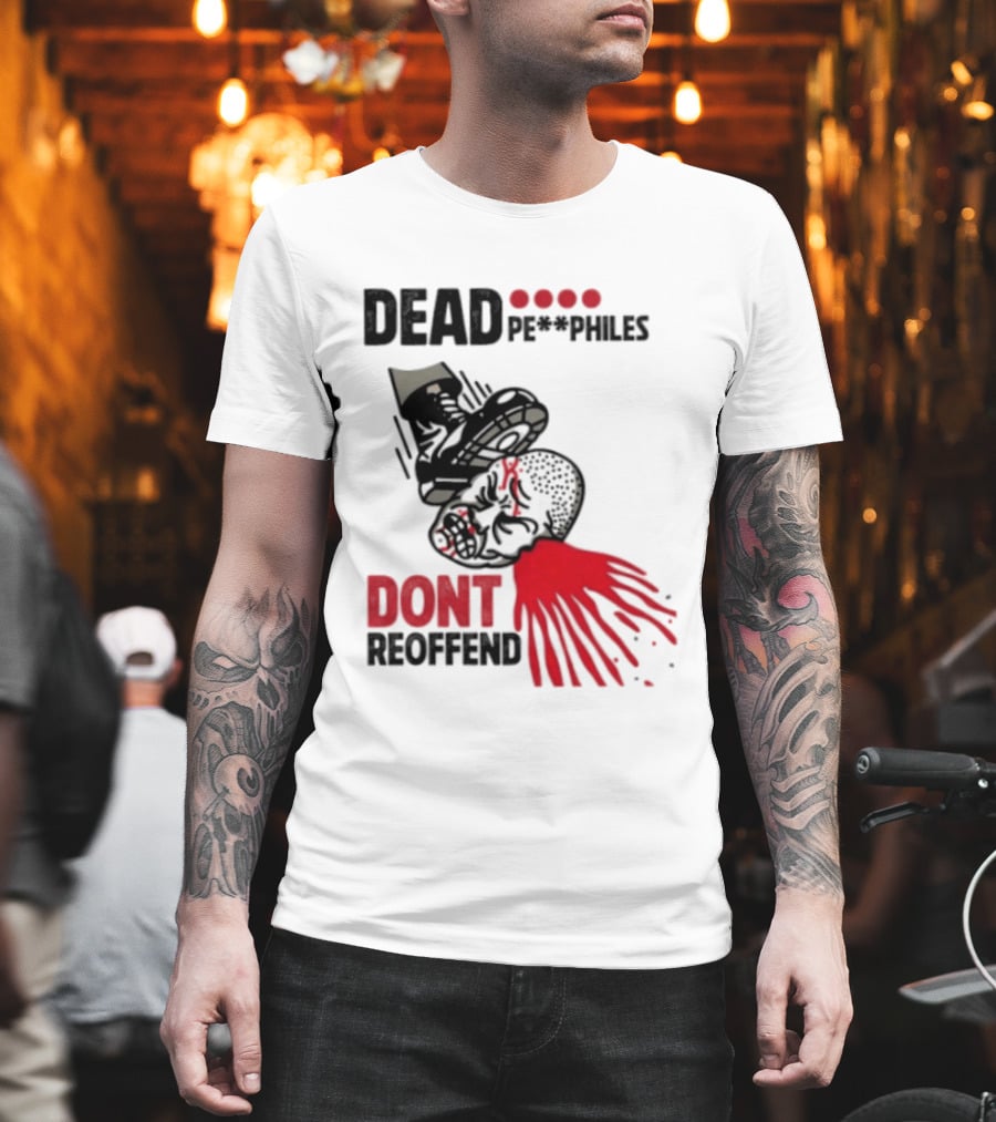 Dead Pedophiles Vigilante Justice Graphic Don't Reoffend T-Shirt
