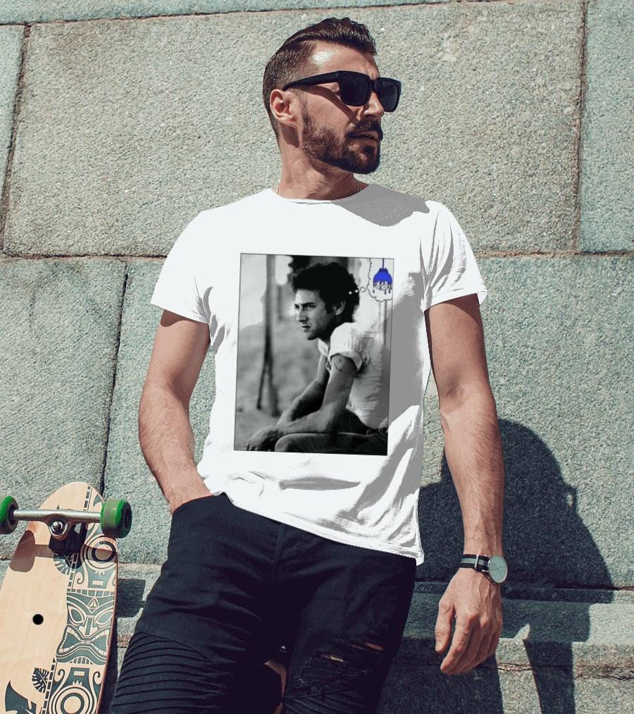 Jack White Hollywood Palladium Los Angeles CA Mon September 28th 2026 Contemplative Man With Blue Thinking Cloud T-Shirt
