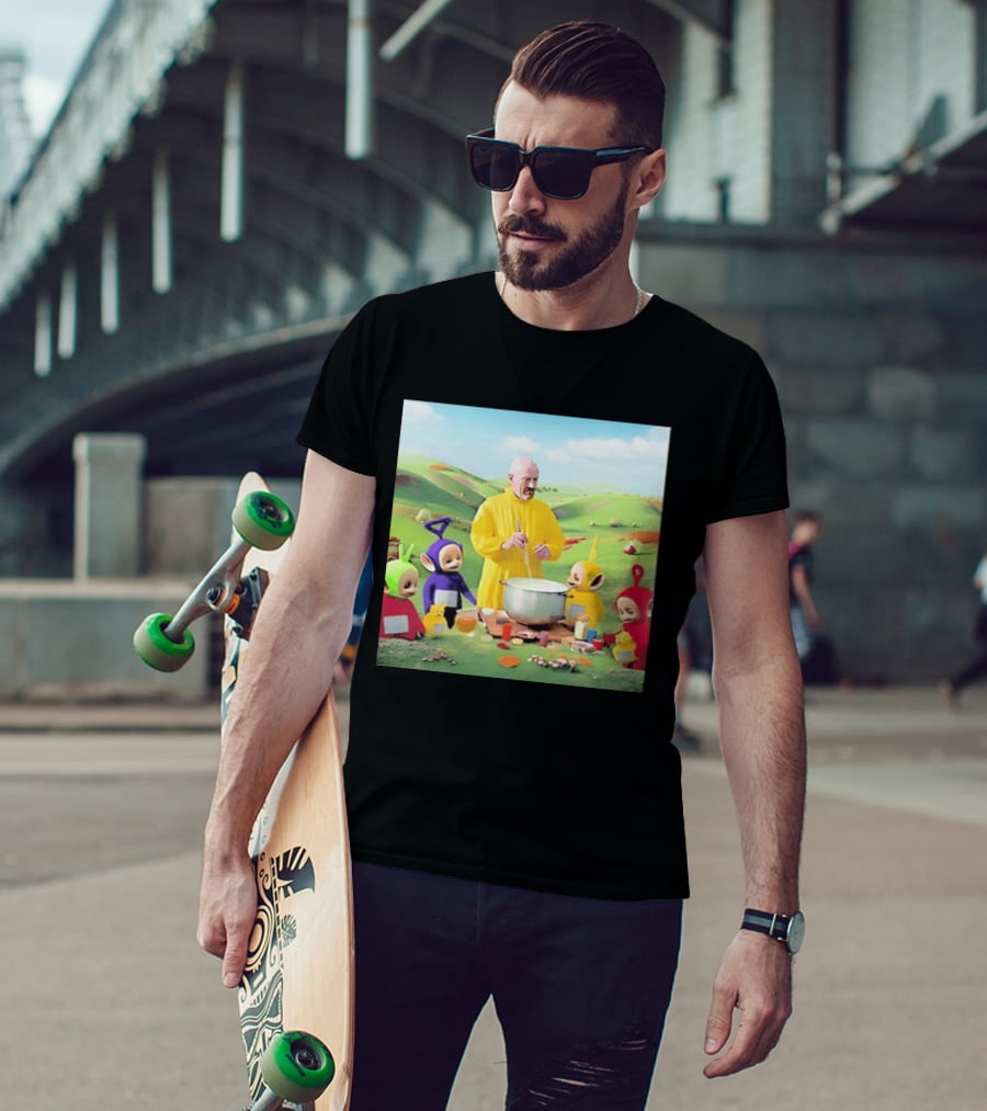 Breaking Bad Walter White Cooking With Teletubbies Scene T-Shirt