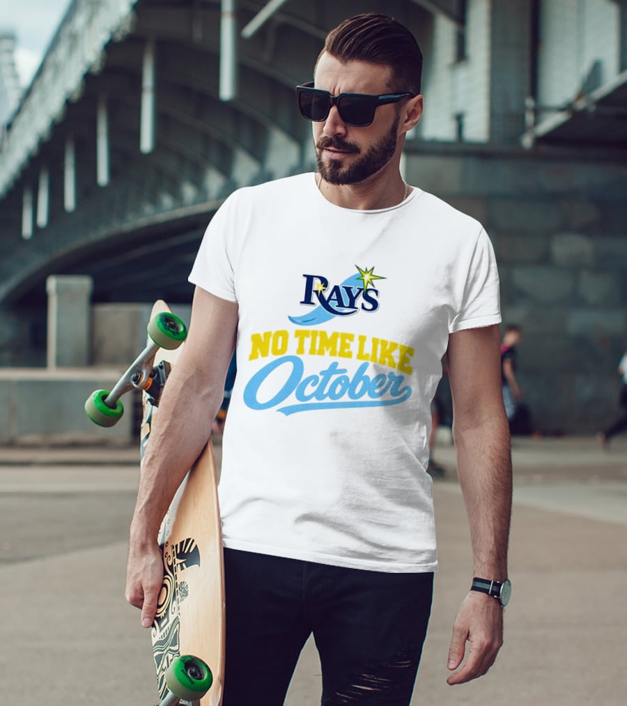 Tampa Bay Rays No Time Like October MLB T-Shirt