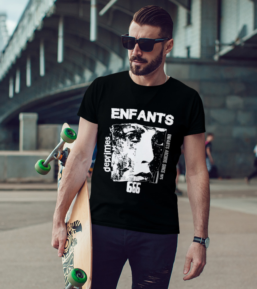 Enfants Deprimes Archive Since 1975 Face 666 T-Shirt