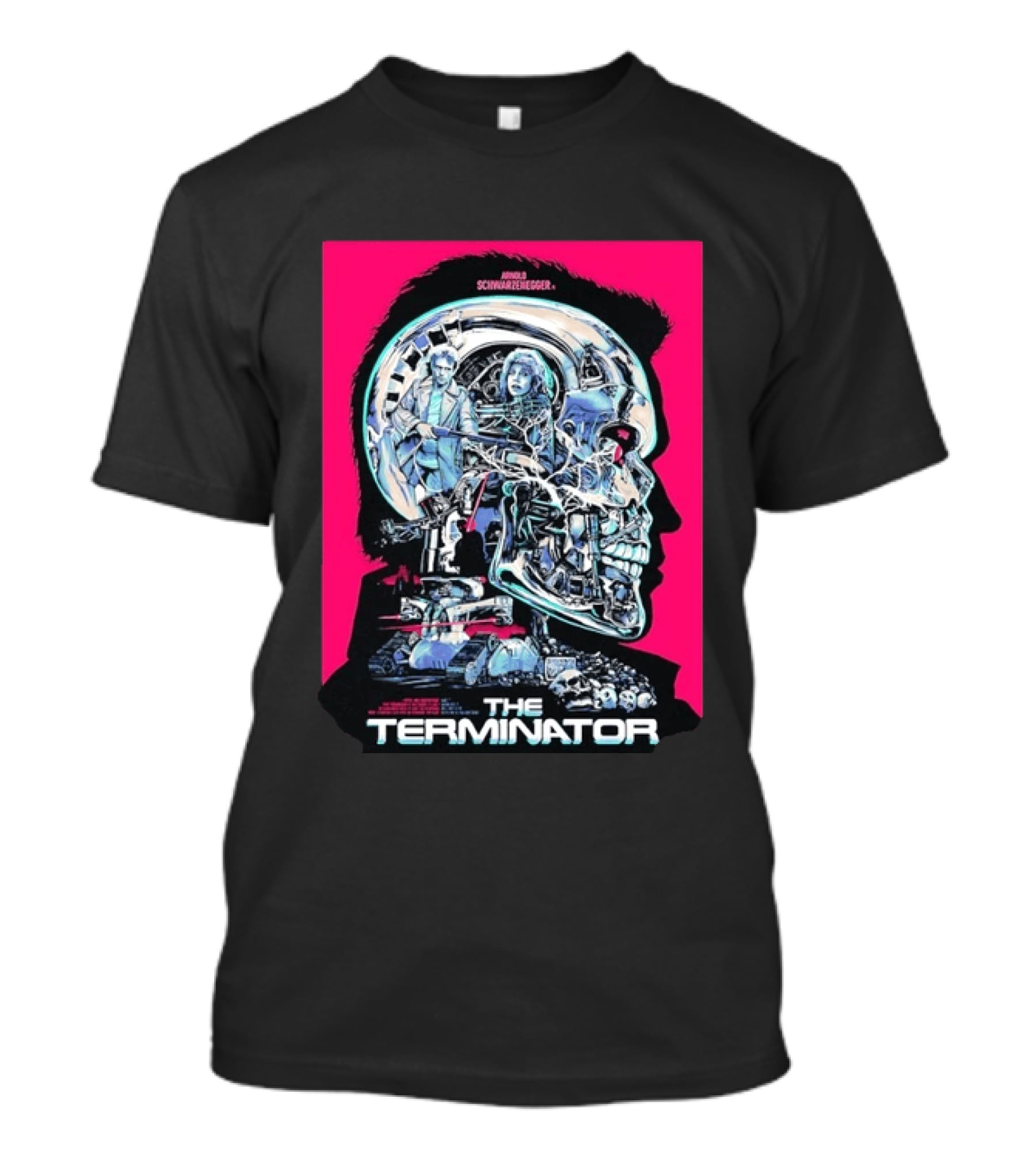 Arnold Schwarzenegger The Terminator Cybernetic Skull T-Shirt