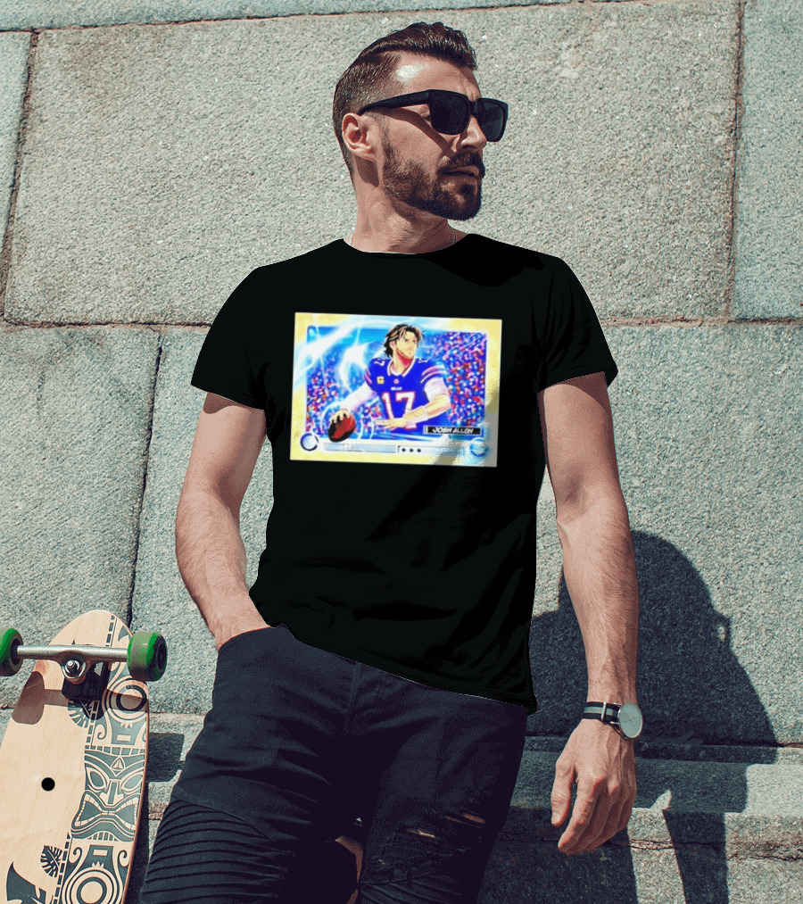 Josh Allen Buffalo Bills Anime NFL Football Quarterback 17 T-Shirt