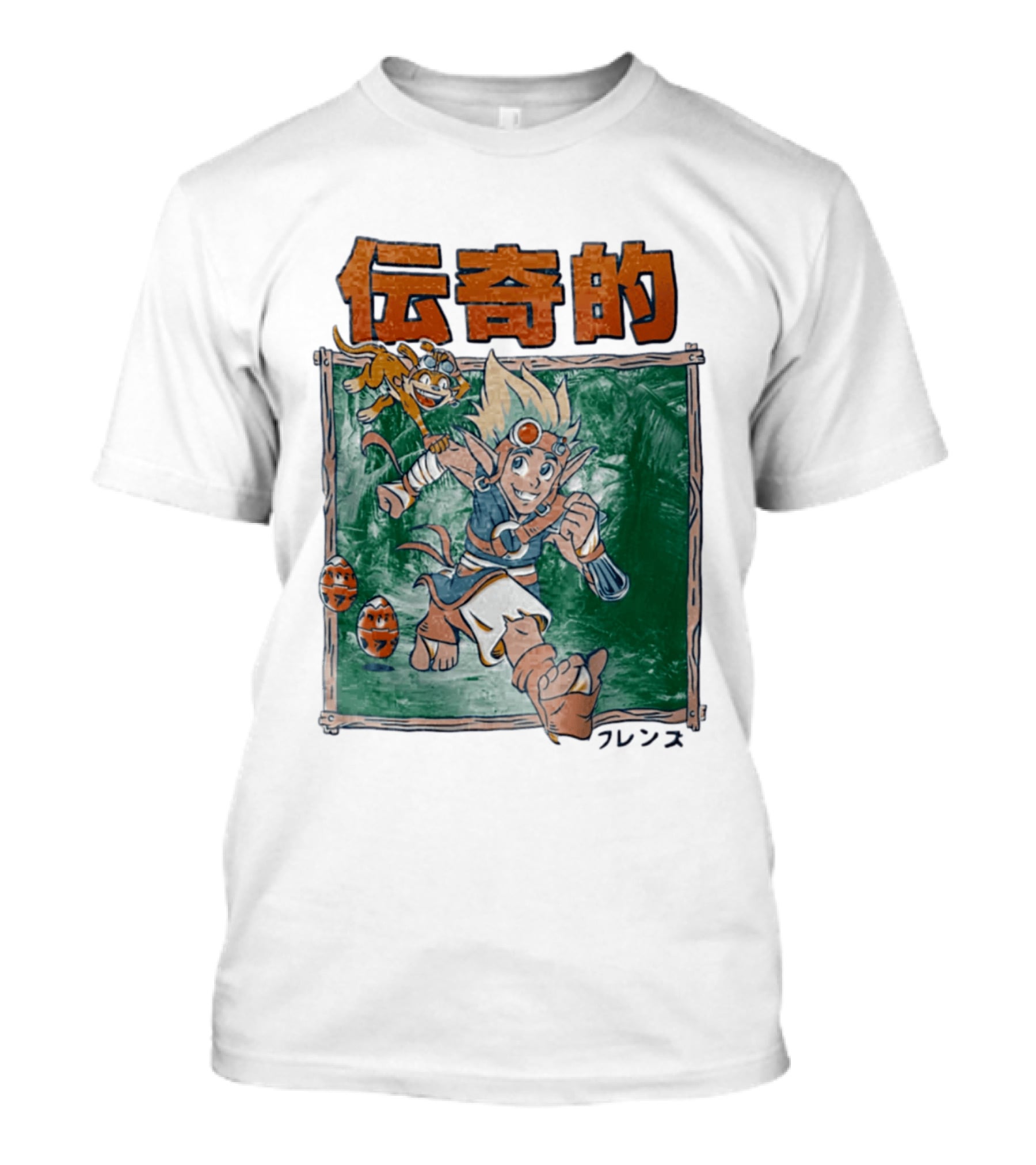 Legendary Adventure Jak And Daxter Jungle Run Orange Eggs T-Shirt