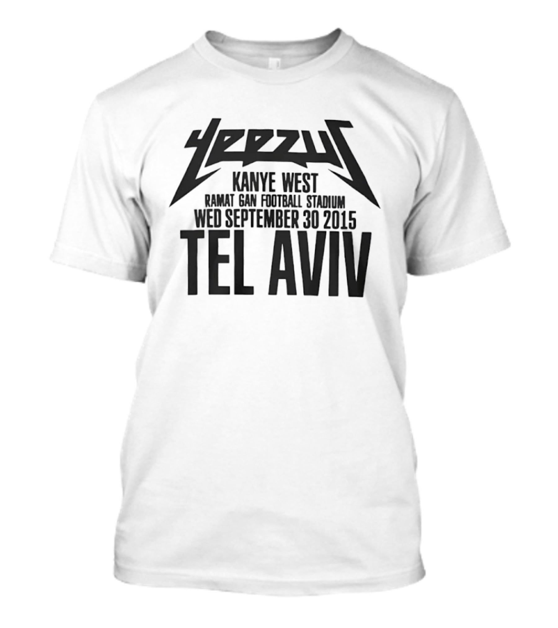 Yeezus Kanye West Ramat Gan Stadium September 30 2015 Tel Aviv T-Shirt
