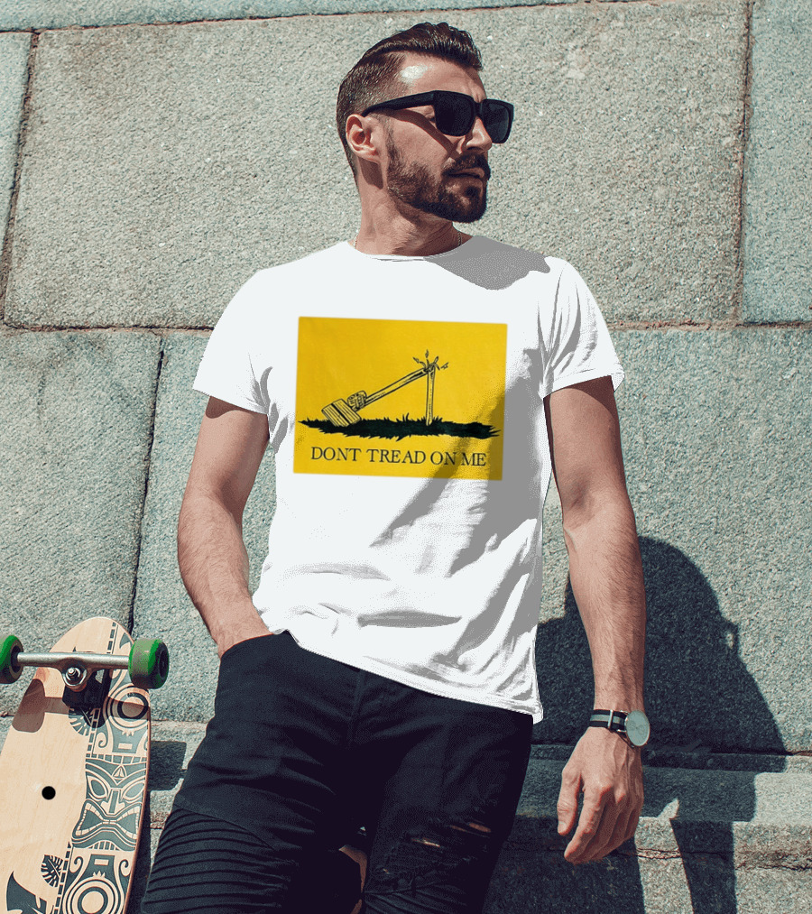 Destroyed Flock Camera Don't Tread On Me T-Shirt