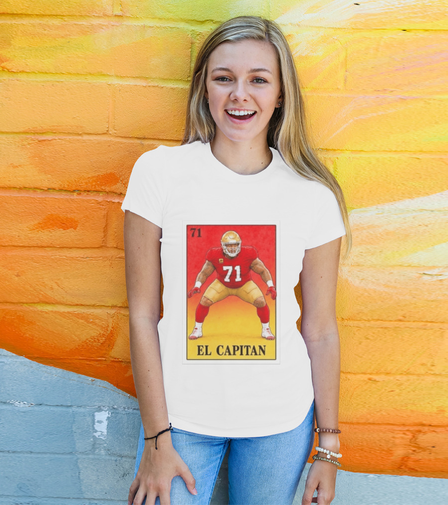 San Francisco 49ers 71 El Capitan Loteria Card NFL Football T-Shirt