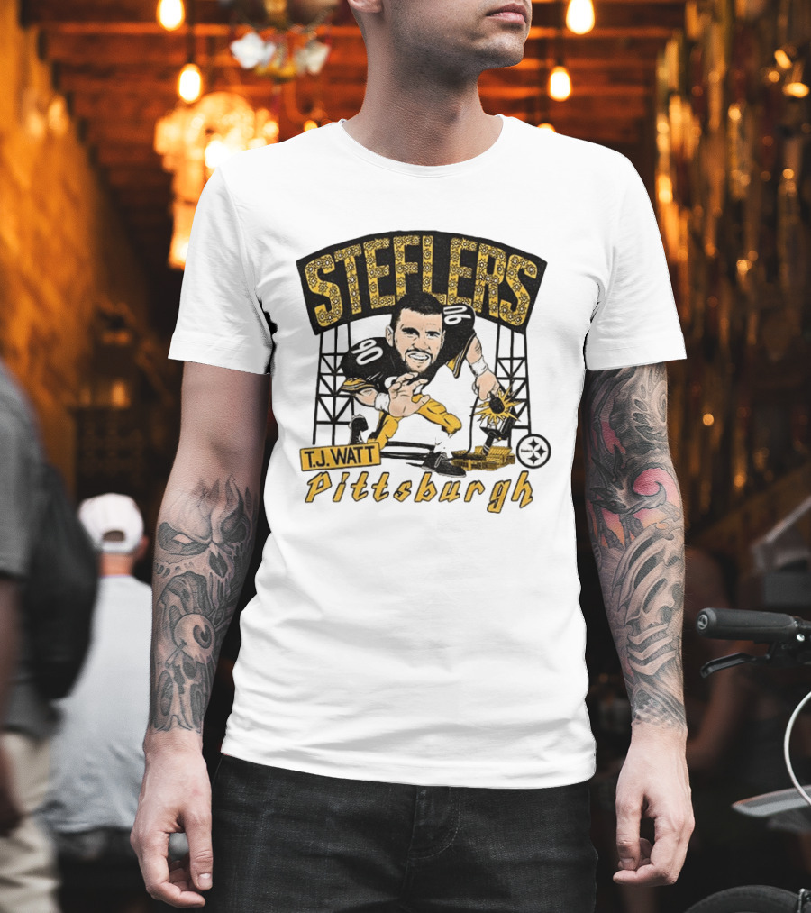 T.J. Watt Pittsburgh Steelers Player Caricature Steelers Pittsburgh T-Shirt