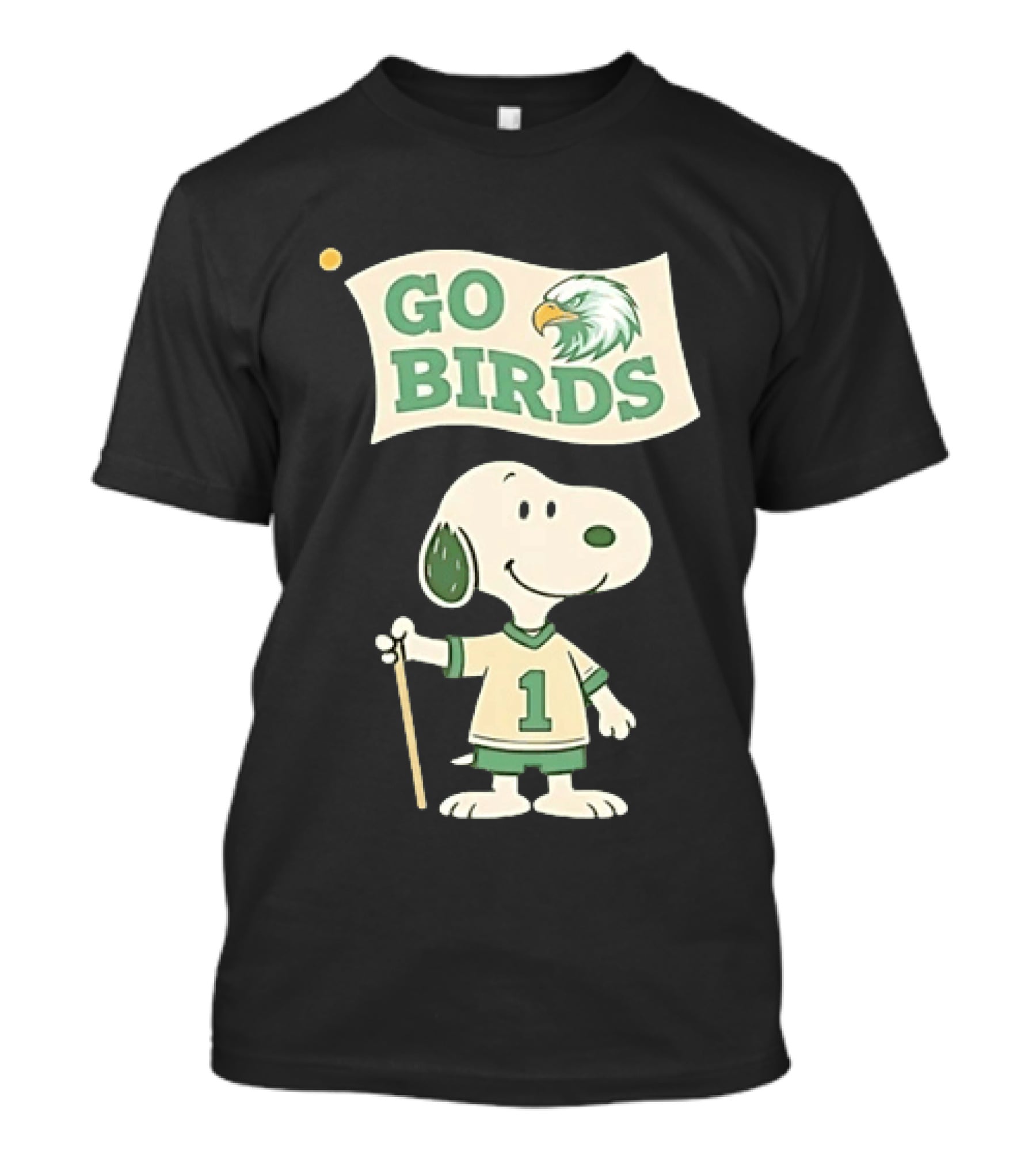 Snoopy Go Birds Philadelphia Eagles Team Spirit T-Shirt