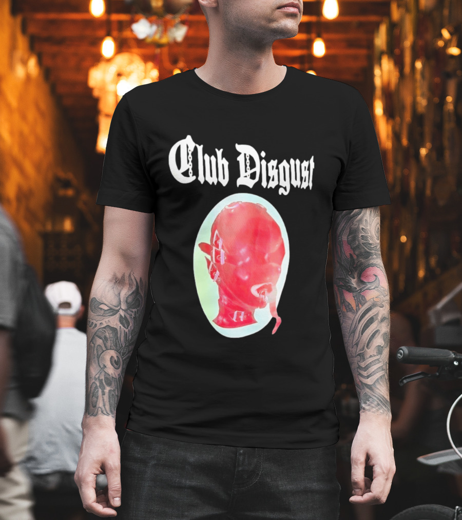 Club Disgust Red Mask Fetish Aesthetic Goth Fashion T-Shirt