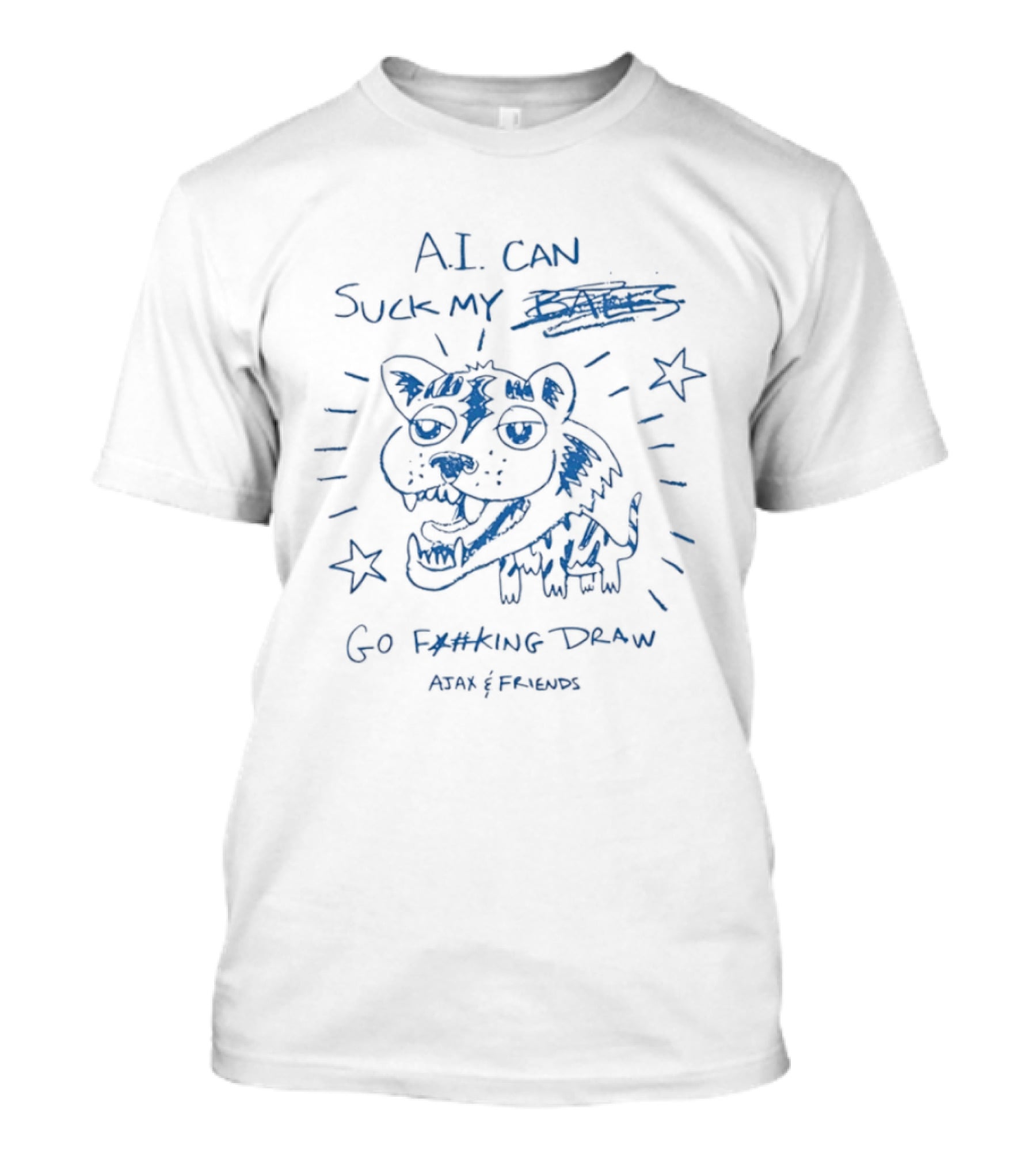 AI Can Suck My Go Fking Draw Ajax And Friends T-Shirt