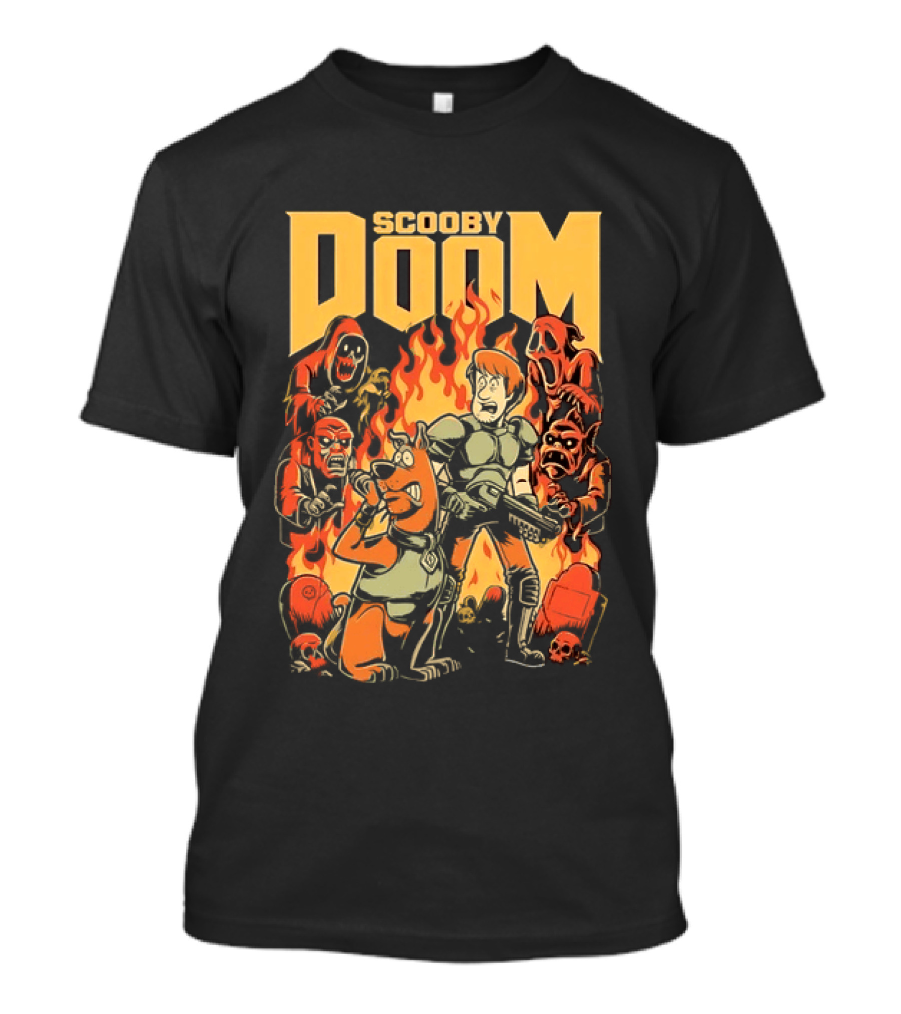 Scooby Doom Shaggy And Scooby Doo Fiery Adventure T-Shirt