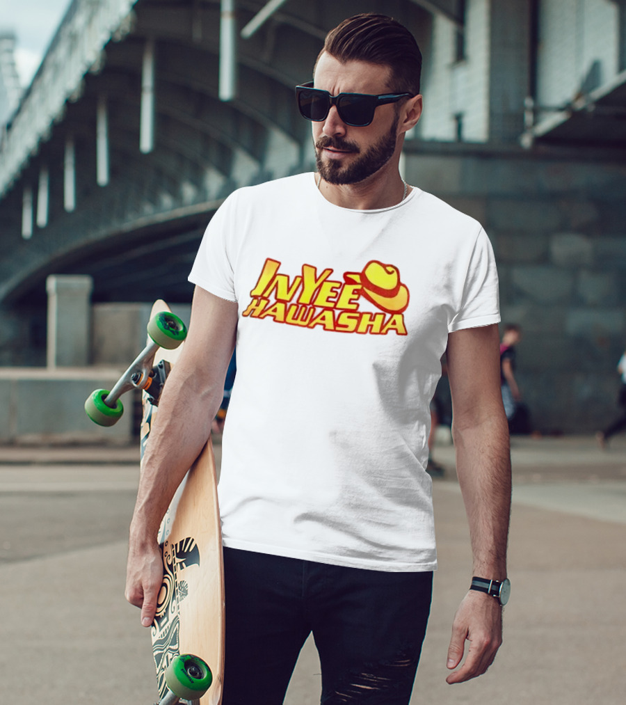 Inyee Hawasha Yellow Red Cowboy Hat T-Shirt