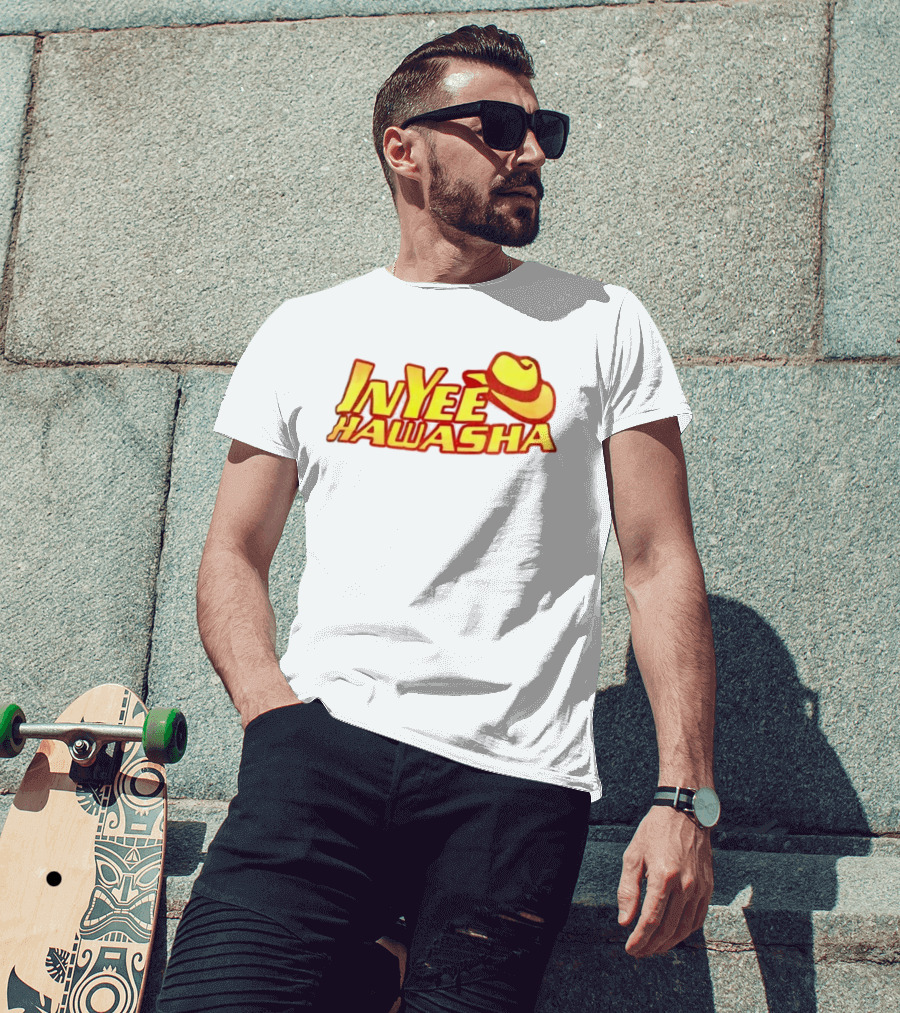 Inyee Hawasha Yellow Red Cowboy Hat T-Shirt