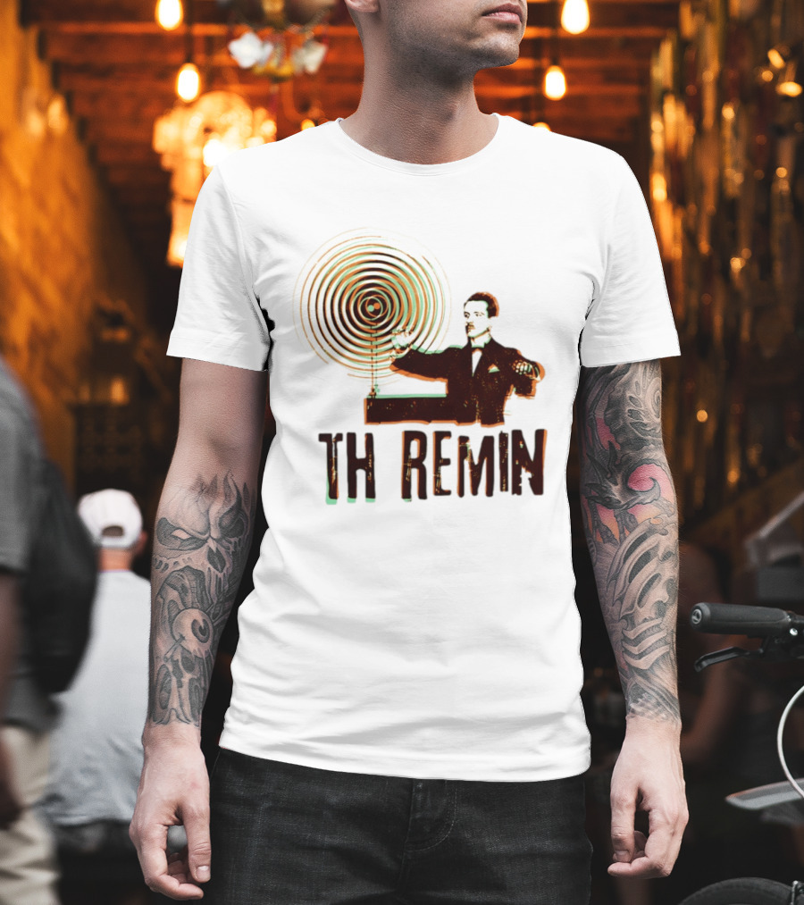 Theremin Electronic Music Leon Theremin Playing Instrument T-Shirt