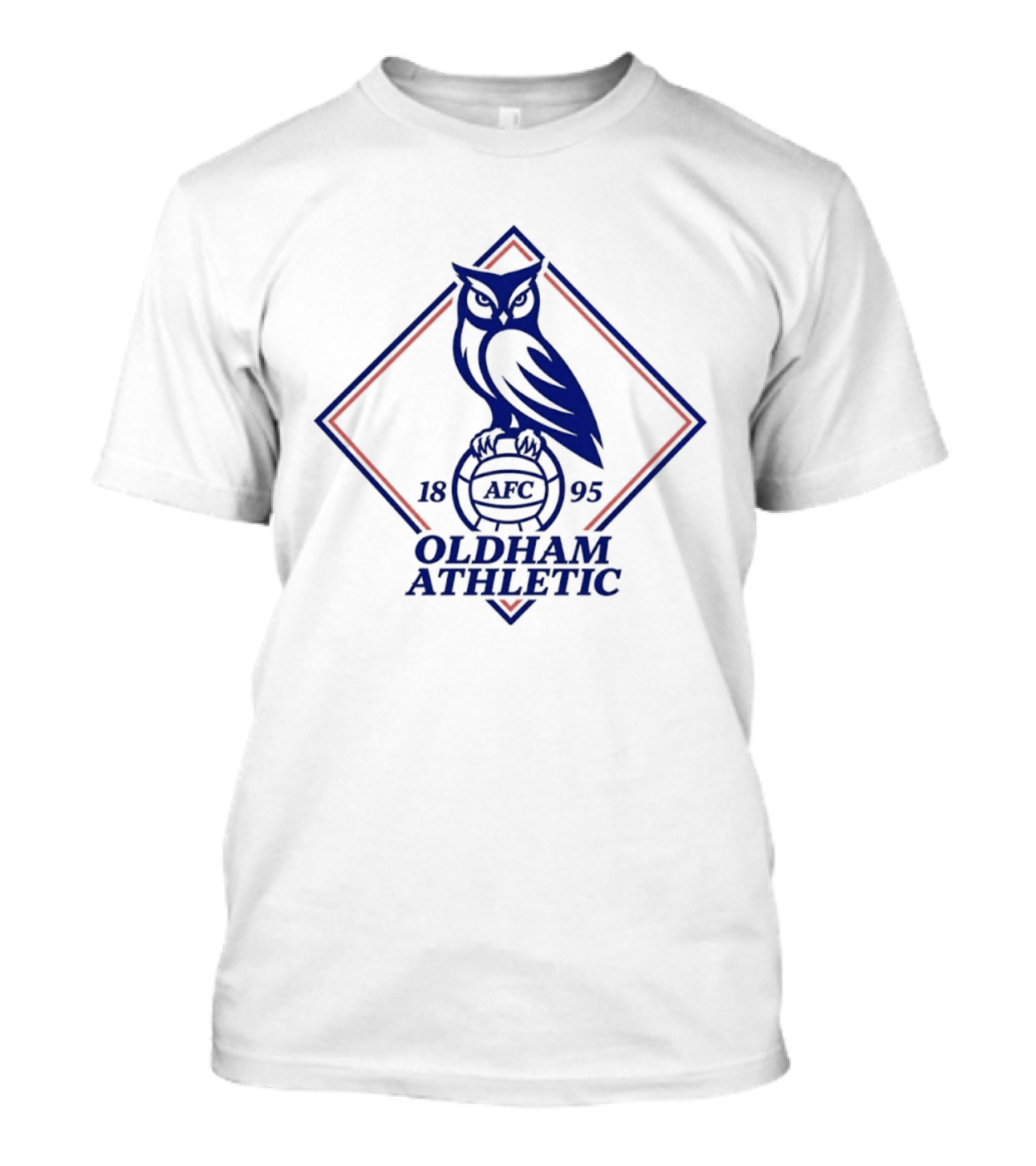 Oldham Athletic AFC 1895 Owl Emblem Football Club T-Shirt