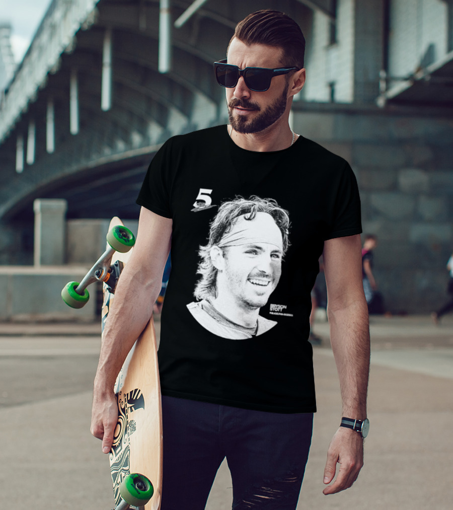 Philadelphia Baseball Bryson Stott 5 Halftone T-Shirt