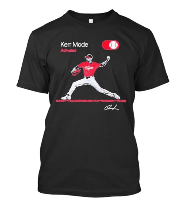 Kerr Mode Activated Pitcher Red Baseball Jersey T-Shirt