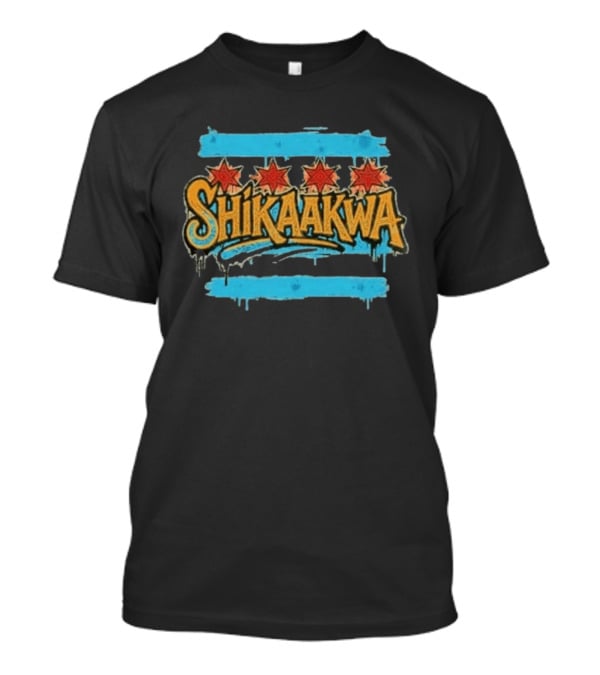 Shikaakwa Chicago Flag Urban Street T-Shirt