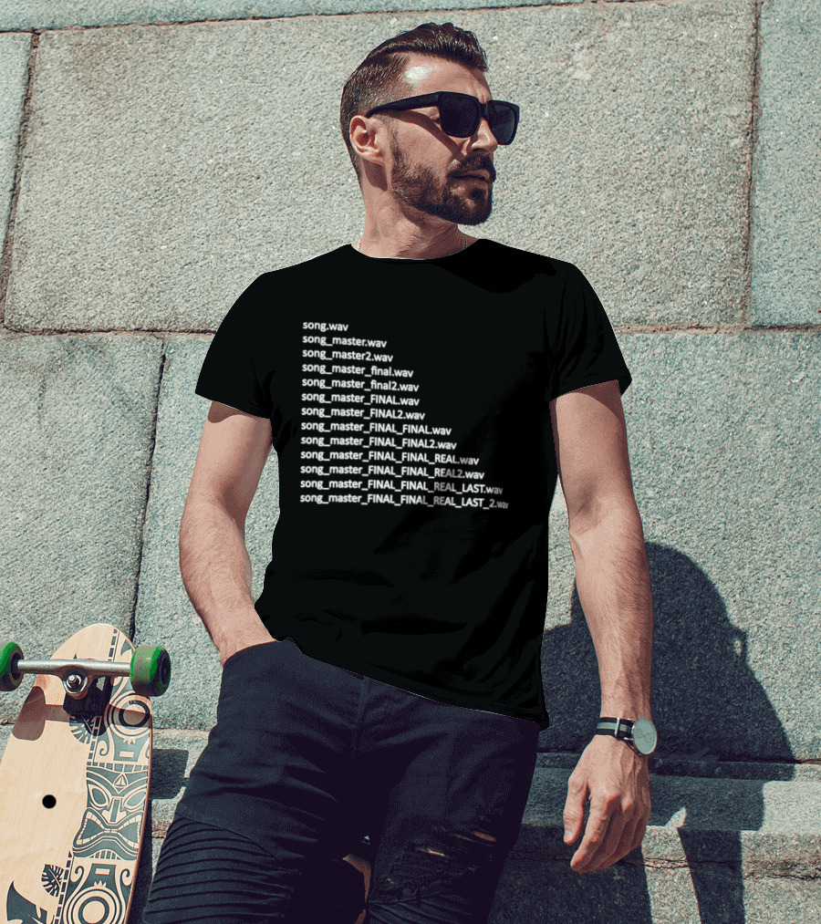 Song Master Final Evolution Real Last File Naming Wave Humor T-Shirt
