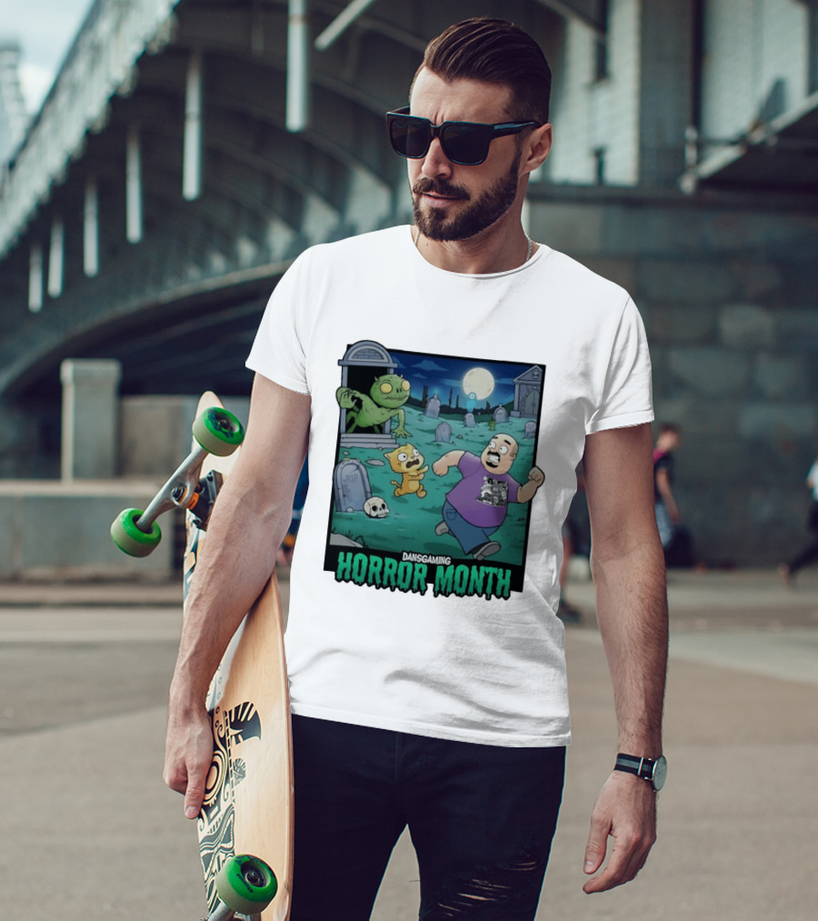 DansGaming Horror Month Twitch Streamer Graveyard Adventure T-Shirt