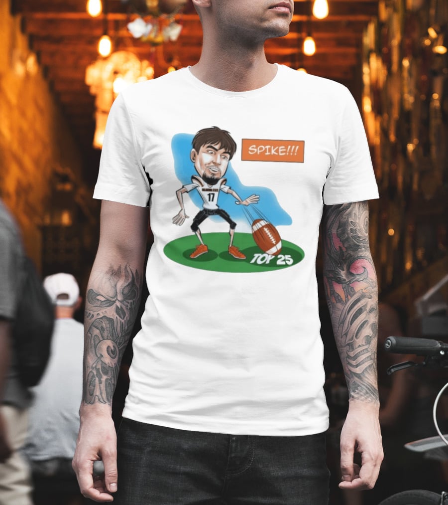 Spike Top 25 Drew Mestemaker Oklahoma State Cowboys Pokes T-Shirt