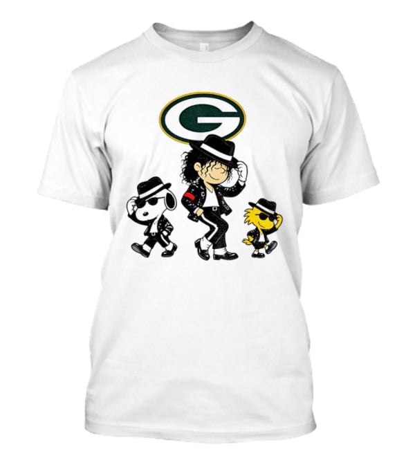 Green Bay Packers Charlie Brown Snoopy Woodstock Pop Rock Dance T-Shirt