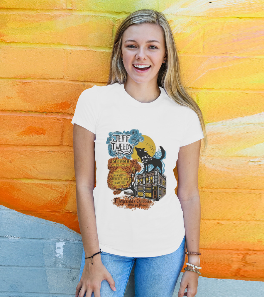 Jeff Tweedy September 24 25 2026 With Mavis Staples FitzGeralds Outdoors Berwyn Illinois T-Shirt