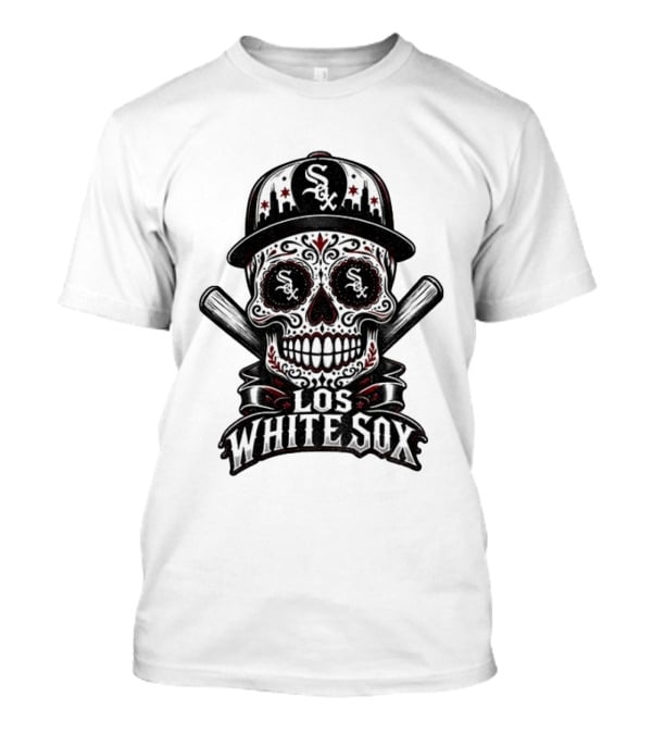 Los White Sox Sugar Skull Chicago White Sox Hispanic Heritage T-Shirt