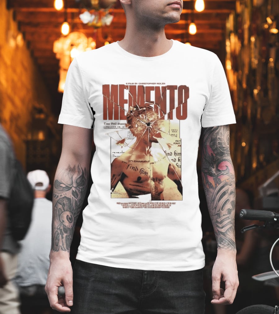 Memento Christopher Nolan Guy Pearce Crime Thriller T-Shirt