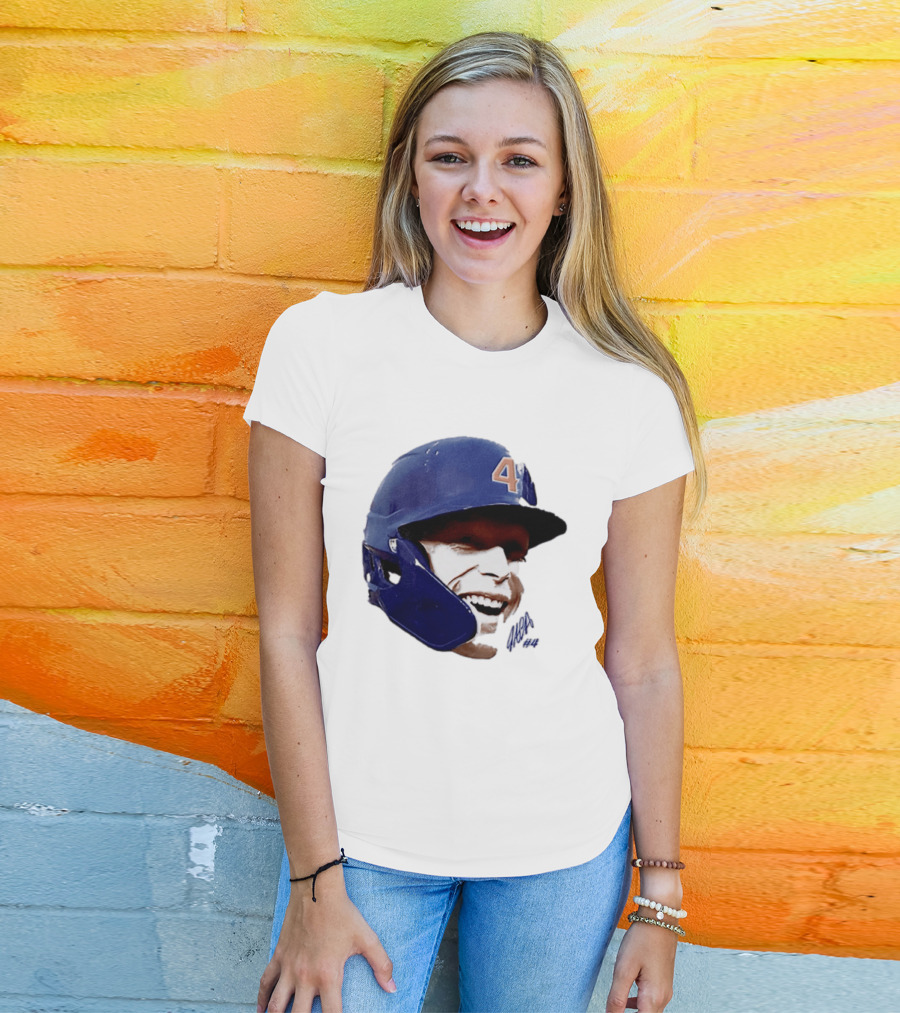 Pete Crow Armstrong Chicago Cubs Big Head Number 40 Baseball T-Shirt