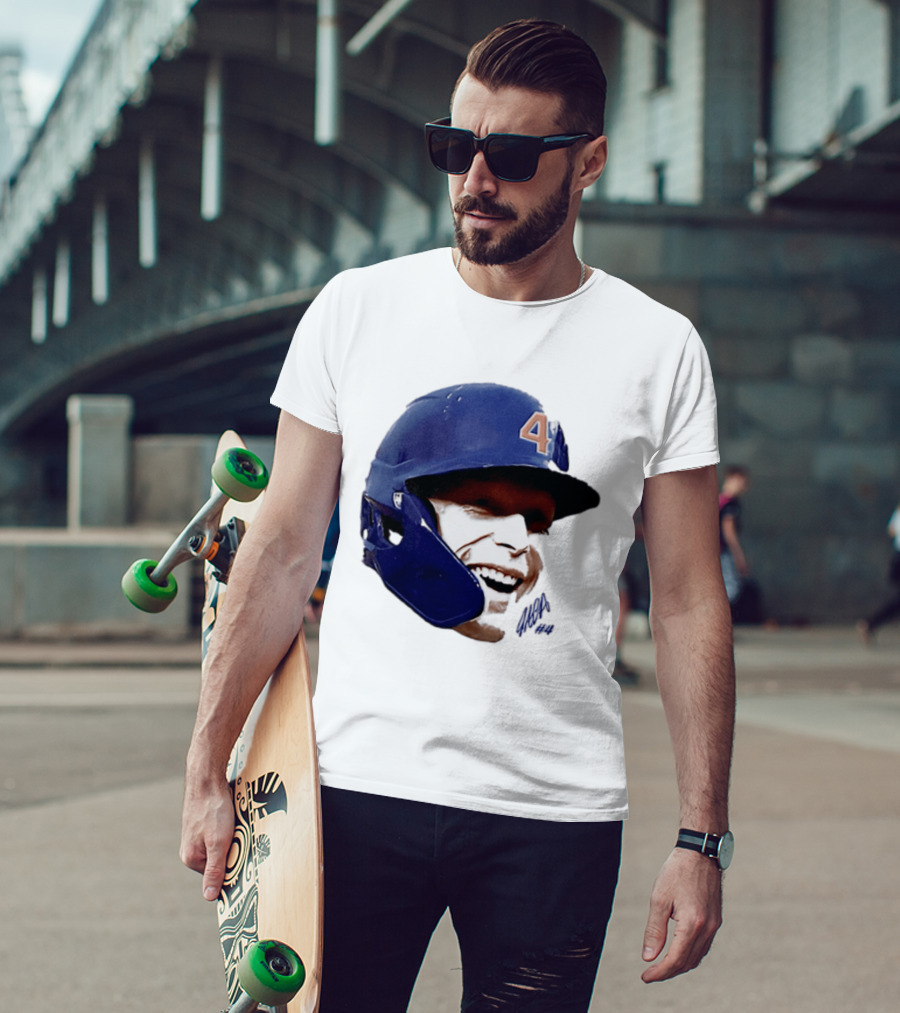 Pete Crow Armstrong Chicago Cubs Big Head Number 40 Baseball T-Shirt