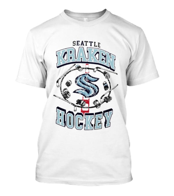 Seattle Kraken Hockey Distressed NHL Ice Rink T-Shirt