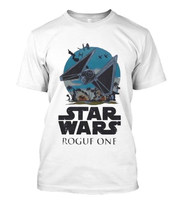 Star Wars Rogue One Tie Fighter Battle Scene T-Shirt