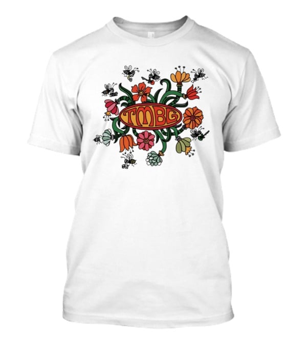 TMBG Floral Bees They Might Be Giants Alternative Rock Flowers T-Shirt