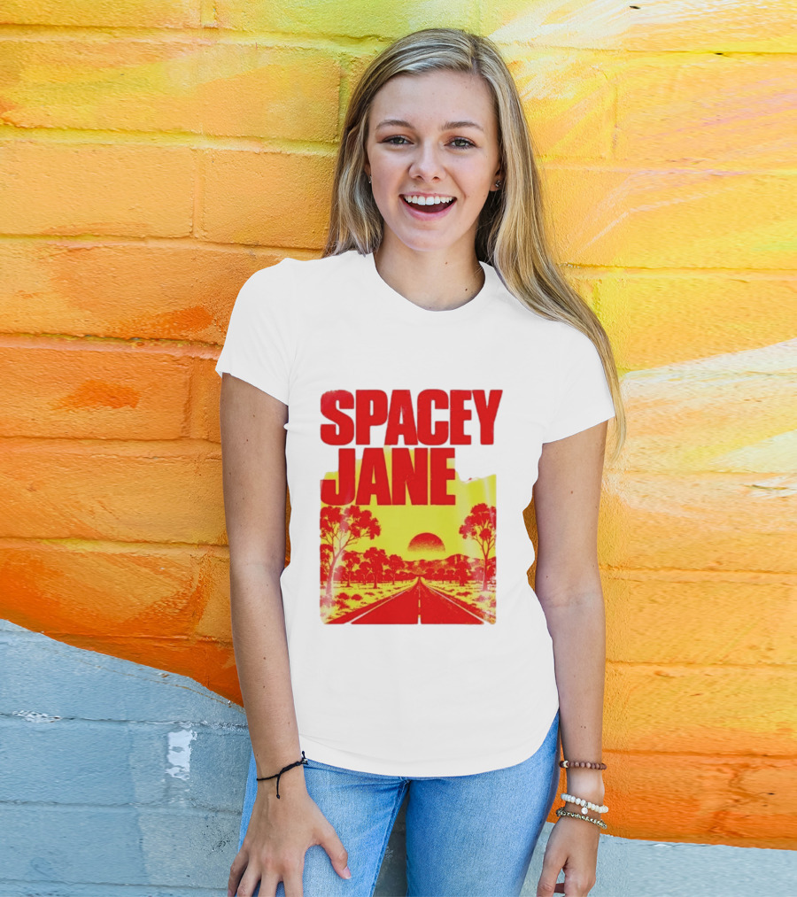 Spacey Jane Live Tour Australian Outback Sunset Scene T-Shirt