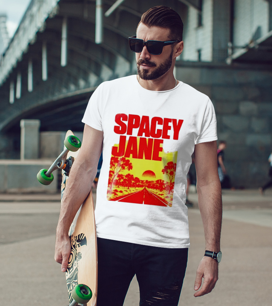 Spacey Jane Live Tour Australian Outback Sunset Scene T-Shirt