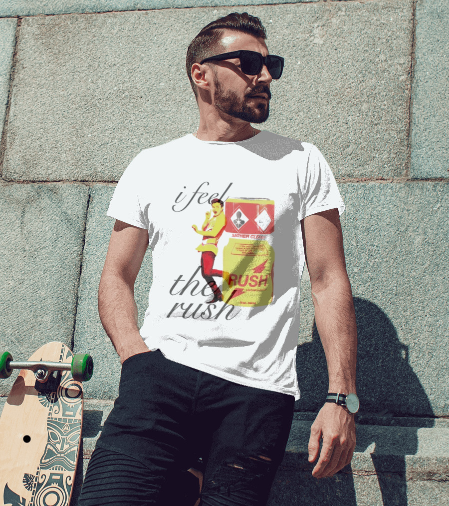 I Feel The Rush Leather Cleaner Chris Colfer T-Shirt