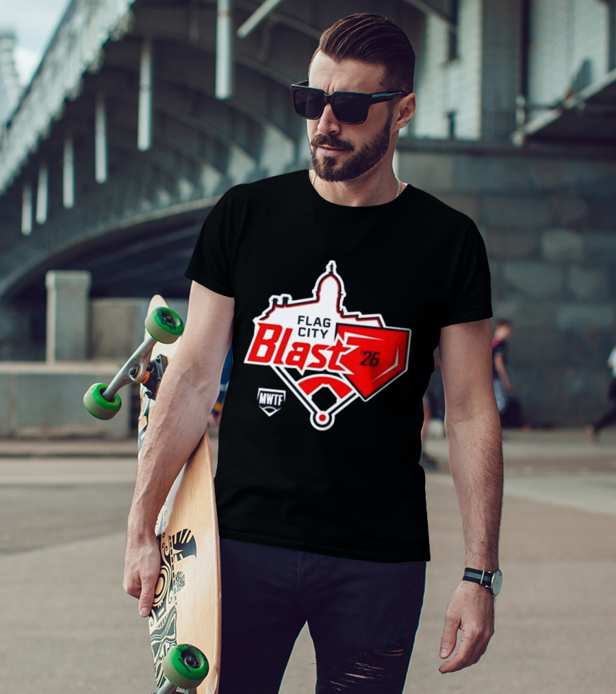 7th Annual Flag City Blast Softball '26 MWTF Event T-Shirt